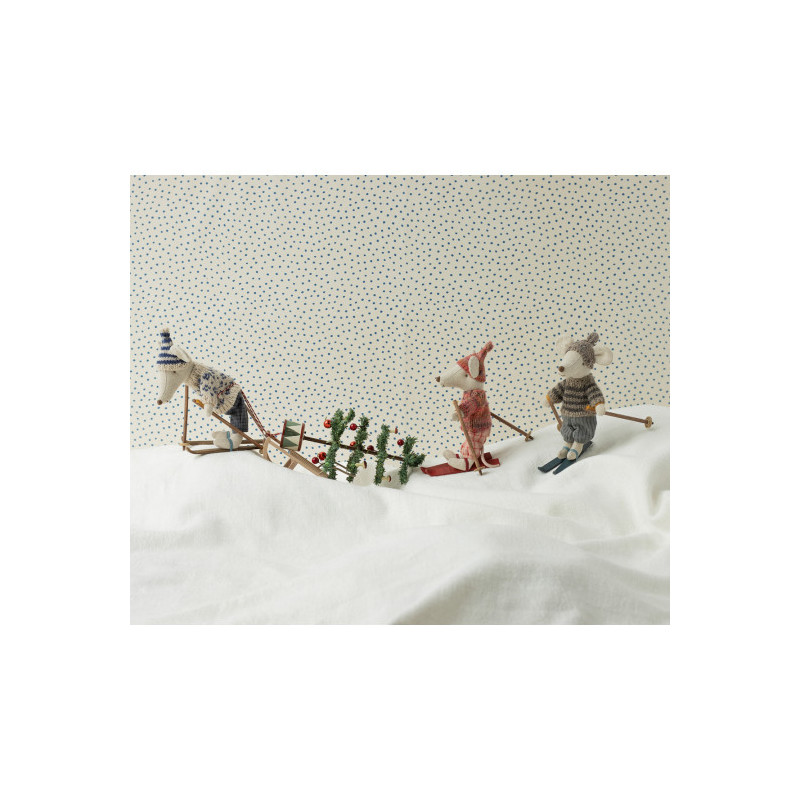 Maileg - Storebror mus på skidor - Grey