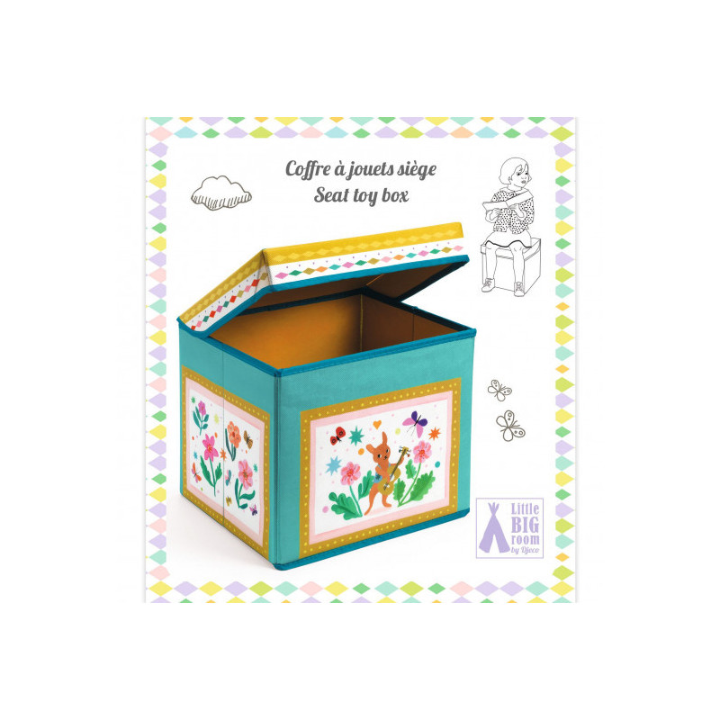 Djeco - Seat Toy Box - Caravan