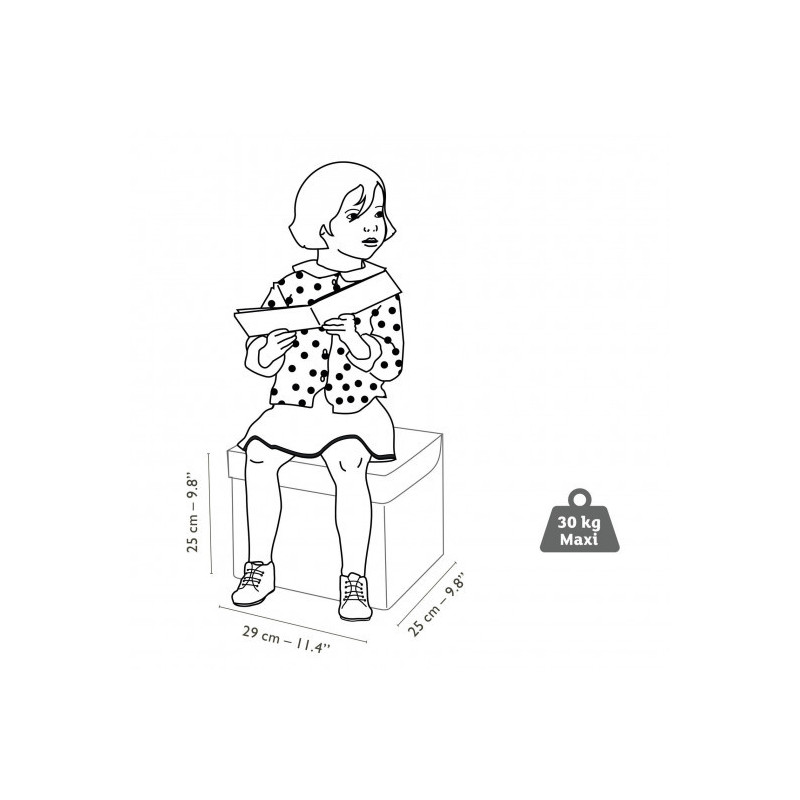 Djeco - Seat Toy Box - Caravan