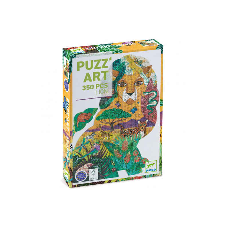 Djeco - Puzz'Art, Lion - 350 pcs, FSC Mix