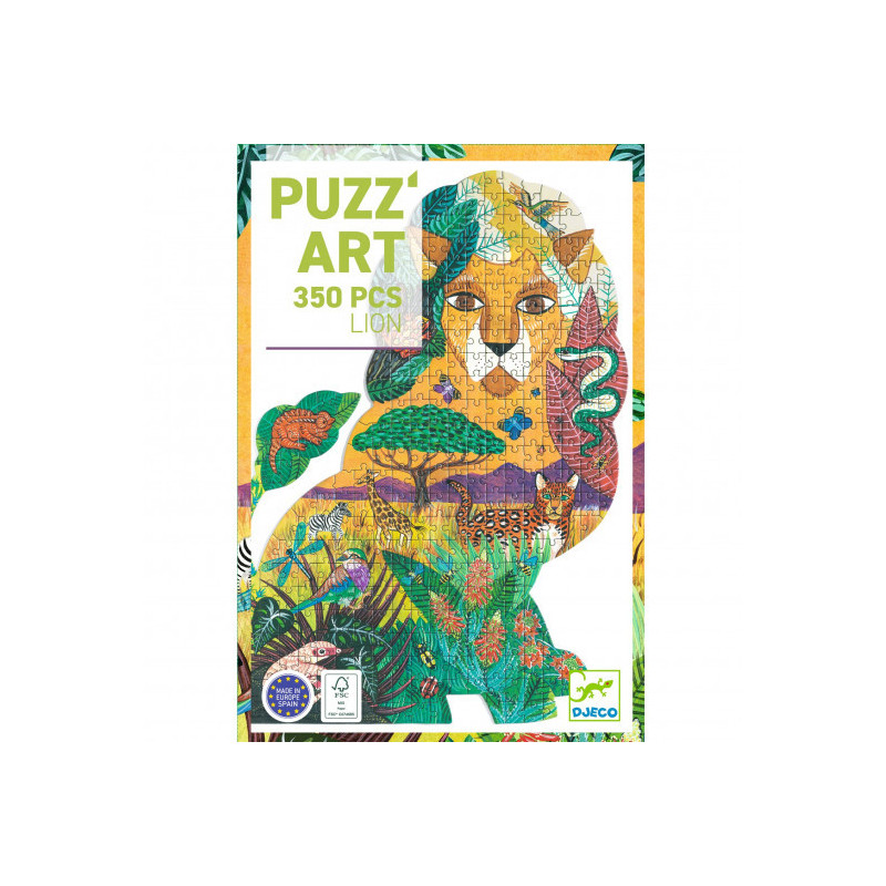 Djeco - Puzz'Art, Lion - 350 pcs, FSC Mix