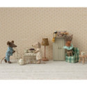 Maileg - Café set, Mouse, Small - Off white
