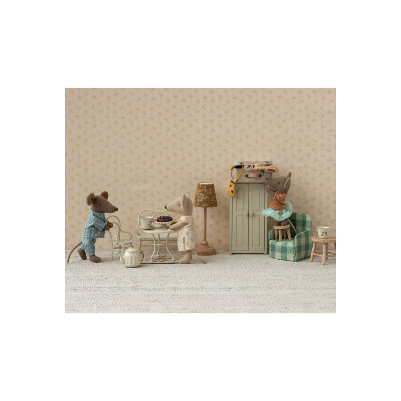 Maileg - Café set, Mouse, Small - Off white