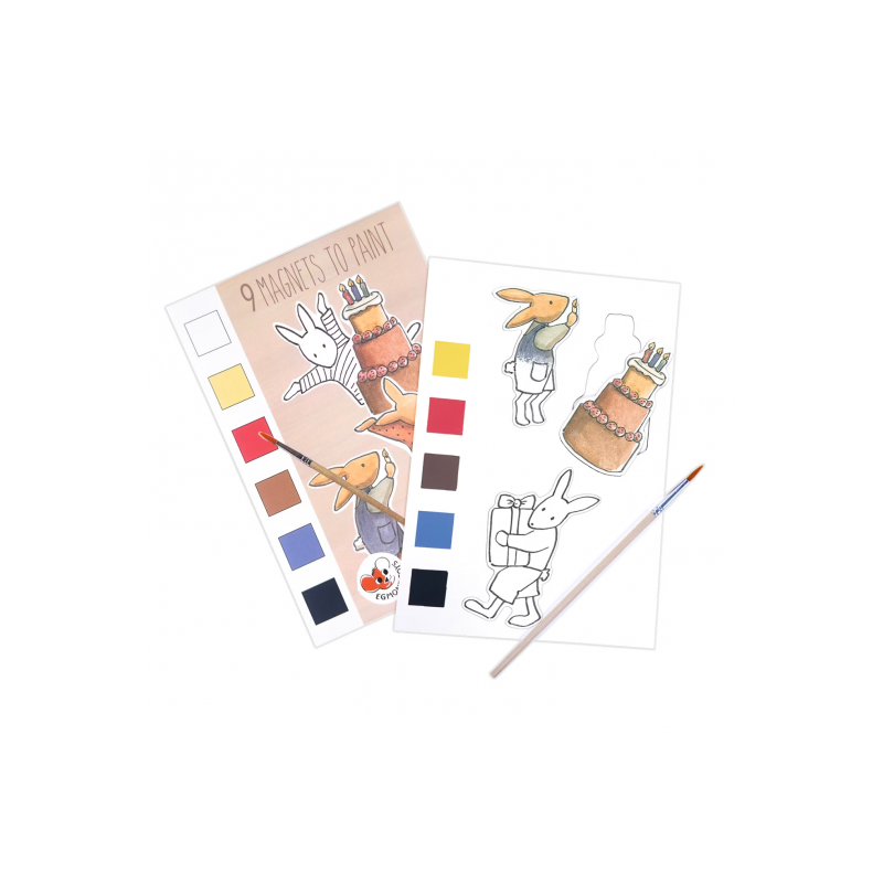 Egmont Toys - Magneter att måla kanin