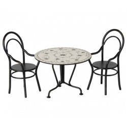 Maileg - Dining table, Set with 2 chairs