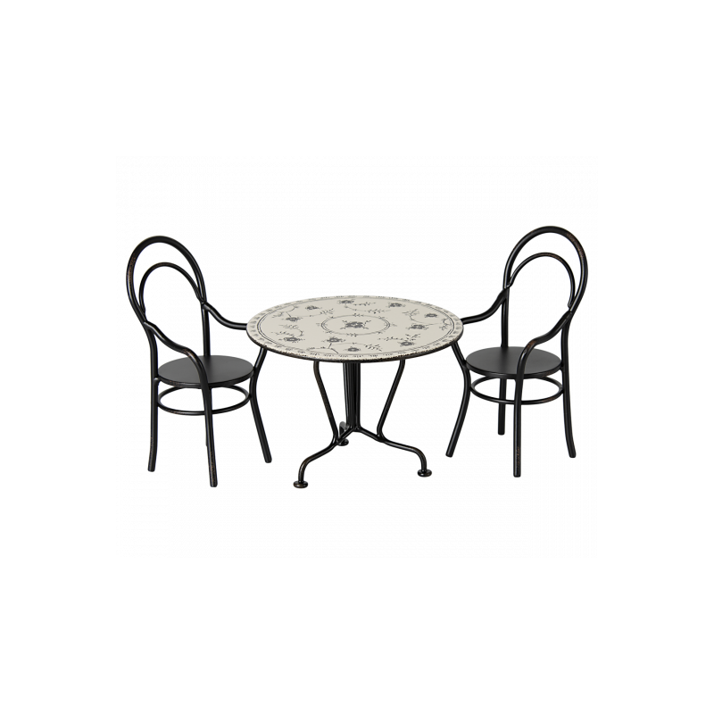Maileg - Dining table, Set with 2 chairs