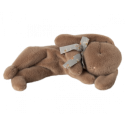 Maileg - Sleeping bunny plush, Small - Soft brown