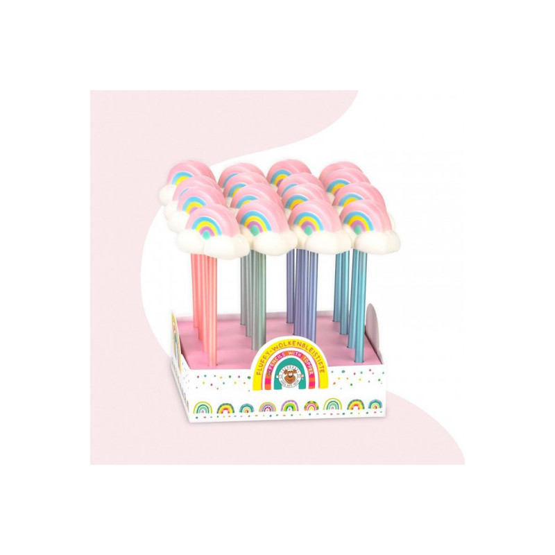Trendhaus - GOOD FEELINGS Fluffy cloud pencils, 4 assorted
