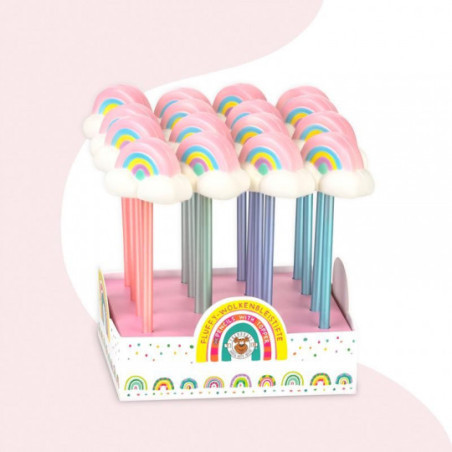 Trendhaus - GOOD FEELINGS Fluffy cloud pencils, 4 assorted