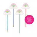 Trendhaus - GOOD FEELINGS Fluffy cloud pencils, 4 assorted