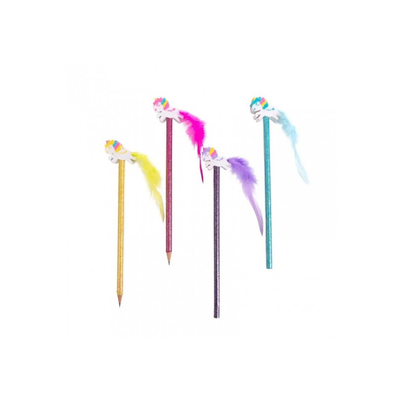 Trendhaus - DREAMLAND Pencil & Eraser, 4 assorted