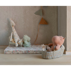 Maileg - Carry cot, Large - Blue