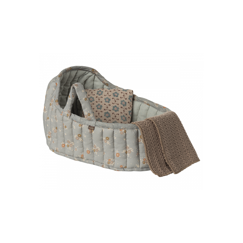 Maileg - Carry cot, Large - Blue