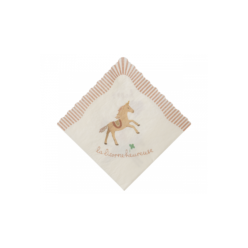 Maileg - Servetter, Happy birthday - Unicorn