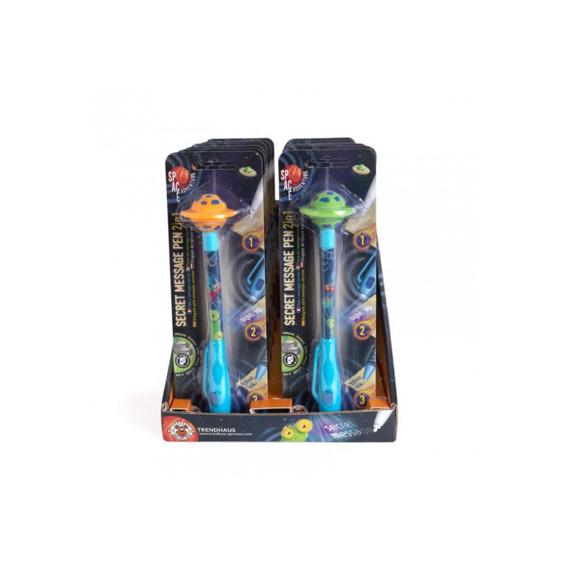 Trendhaus - SPACE ADVENTURE Secret Message Pen with biros, 2 assorted