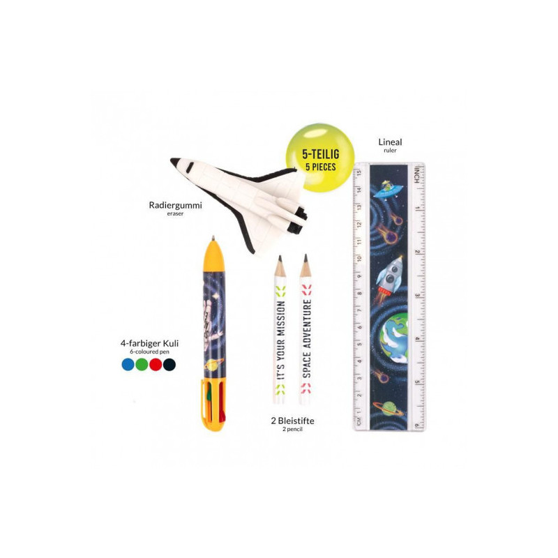 Trendhaus - SPACE ADVENTURE Writing Sets 5 pieces