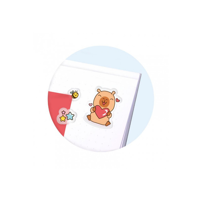 Trendhaus - CAPYBARA HAPPY LIFE Sticker Set, 26 pieces, 3 assorted