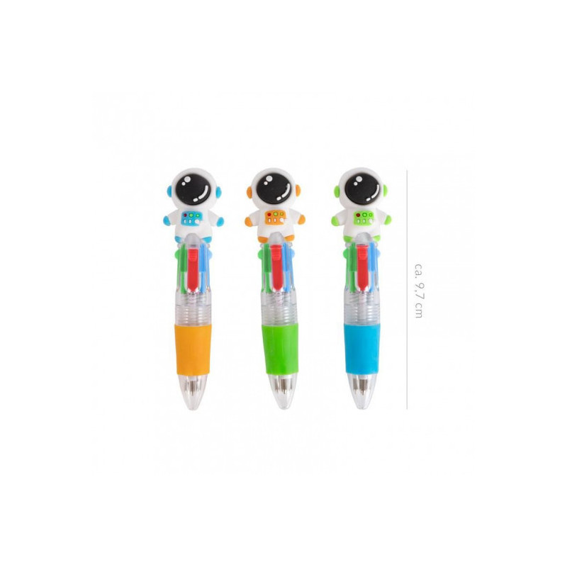 Trendhaus - SPACE ADVENTURE Multi-colour pen with topper, 3 assorted
