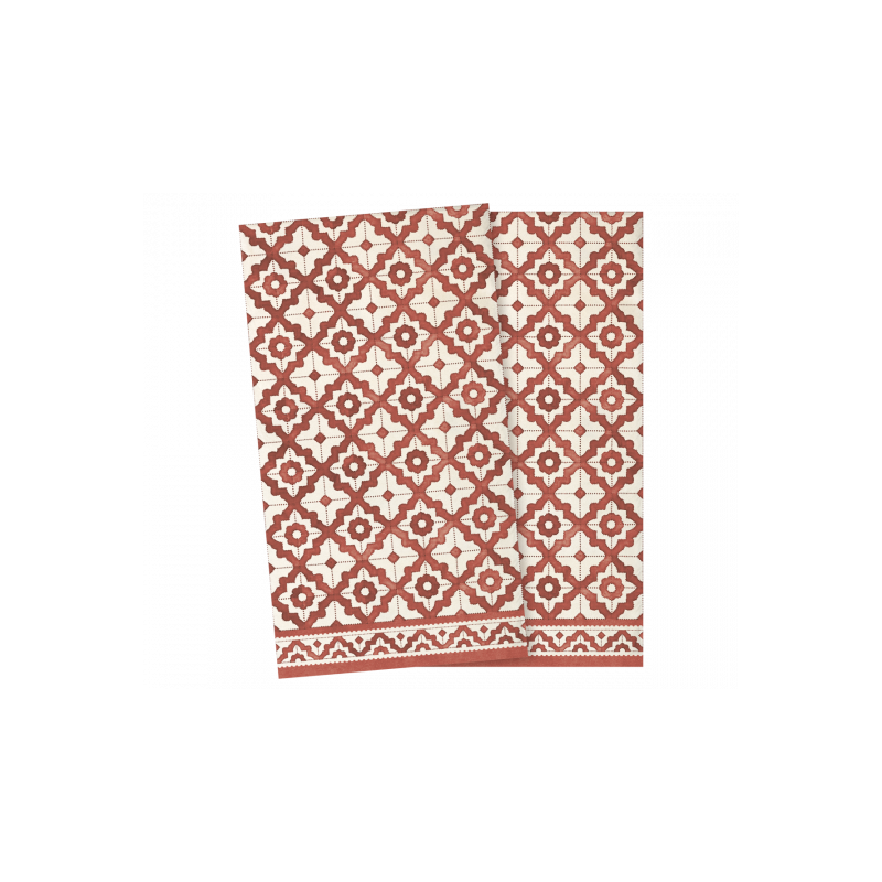 Maileg - Servetter, Mosaic Large - Red