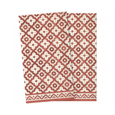 Maileg - Servetter, Mosaic Large - Red