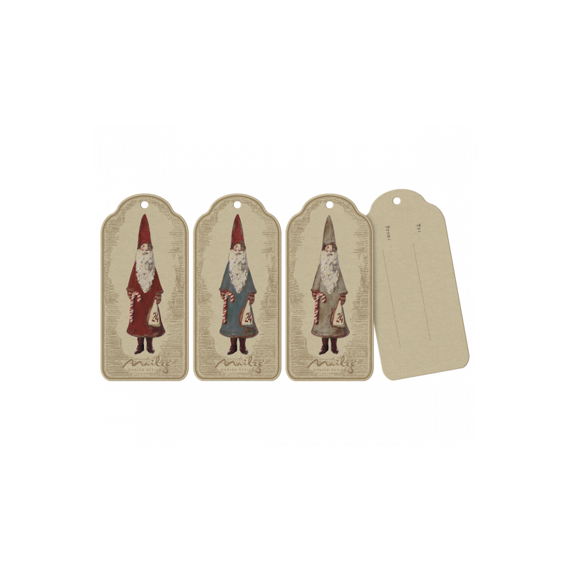 Maileg - Gift tags, Nicolaus 12 pcs.