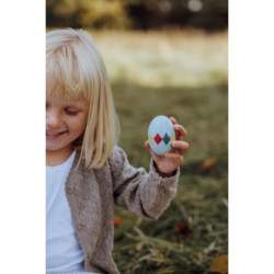 MAMAMEMO - Maraca Egg, Green, Harlekin