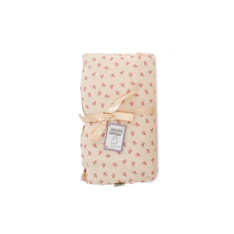 MAMAMEMO - Bed Set 50 cm, Pink Bow