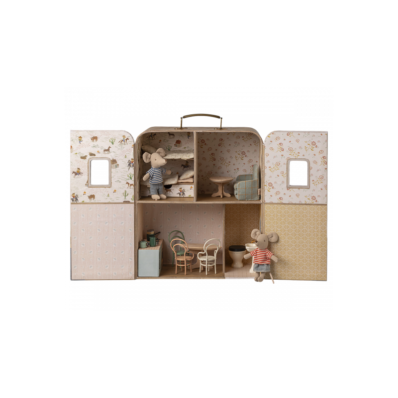 Maileg - SuitCasa, Little sister and brother mouse