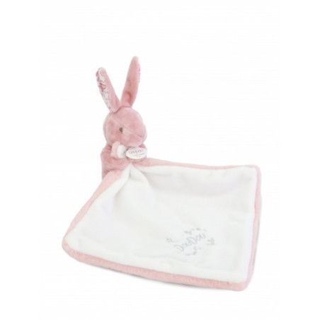 Doudou et Compagnie - BUNNY DOUDOU BUNNY with a comforter pink