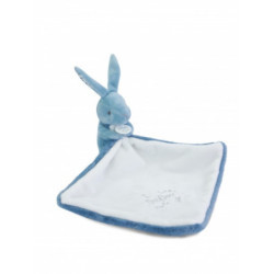 Doudou et Compagnie - BUNNY DOUDOU BUNNY with a comforter blue