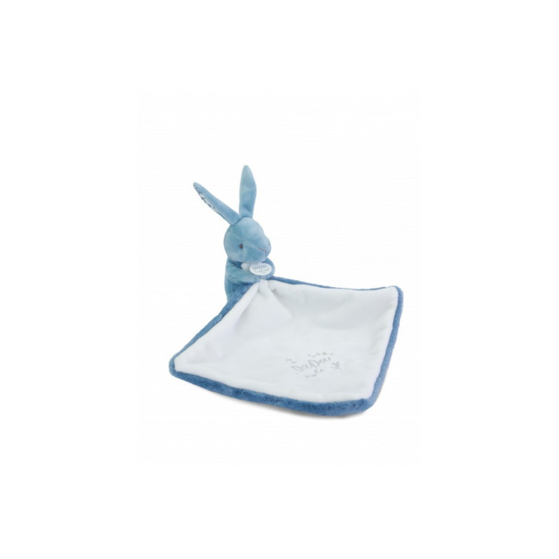 Doudou et Compagnie - BUNNY DOUDOU BUNNY with a comforter blue