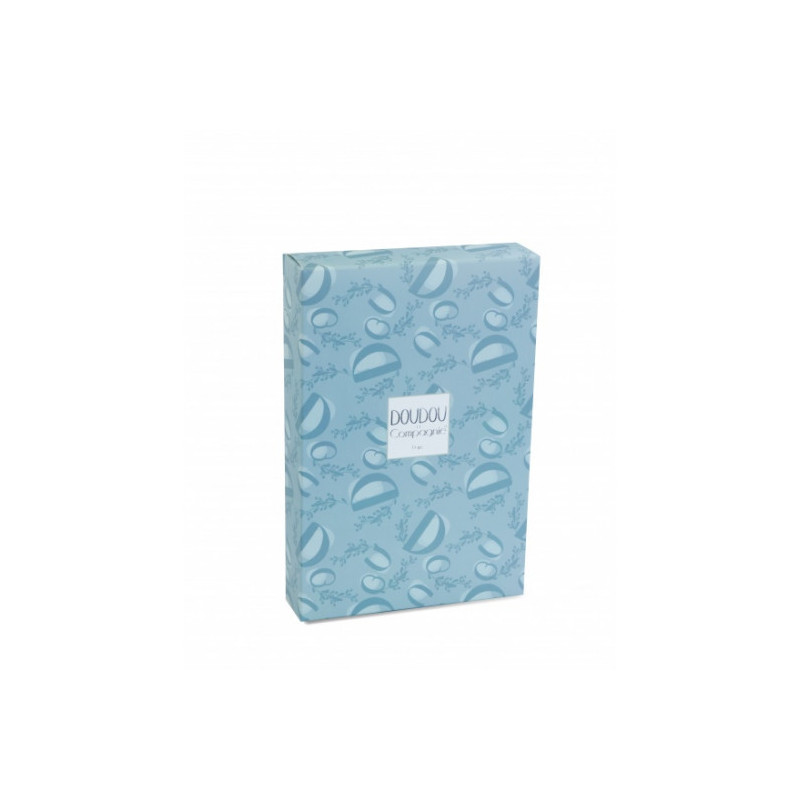 Doudou et Compagnie - BUNNY DOUDOU BUNNY with a comforter blue