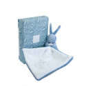 Doudou et Compagnie - BUNNY DOUDOU BUNNY with a comforter blue