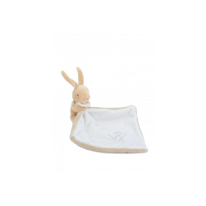 Doudou et Compagnie - BUNNY DOUDOU BUNNY with a comforter beige