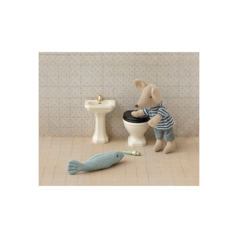 Maileg - Bathroom sink, Mouse - Off white