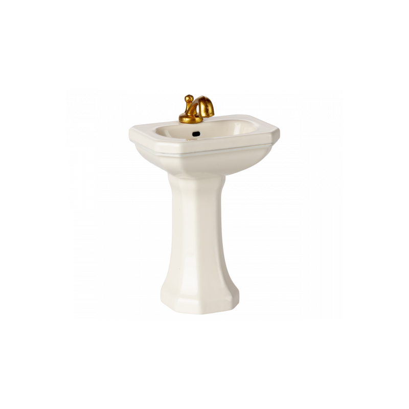 Maileg - Bathroom sink, Mouse - Off white