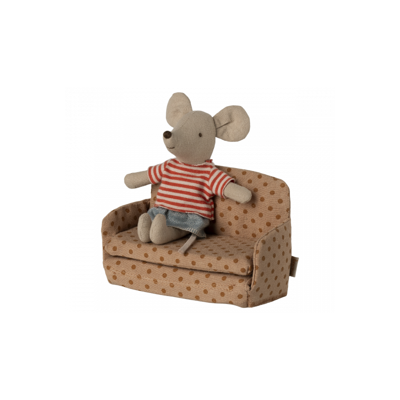 Maileg - Sofa bed, Mouse - Dots