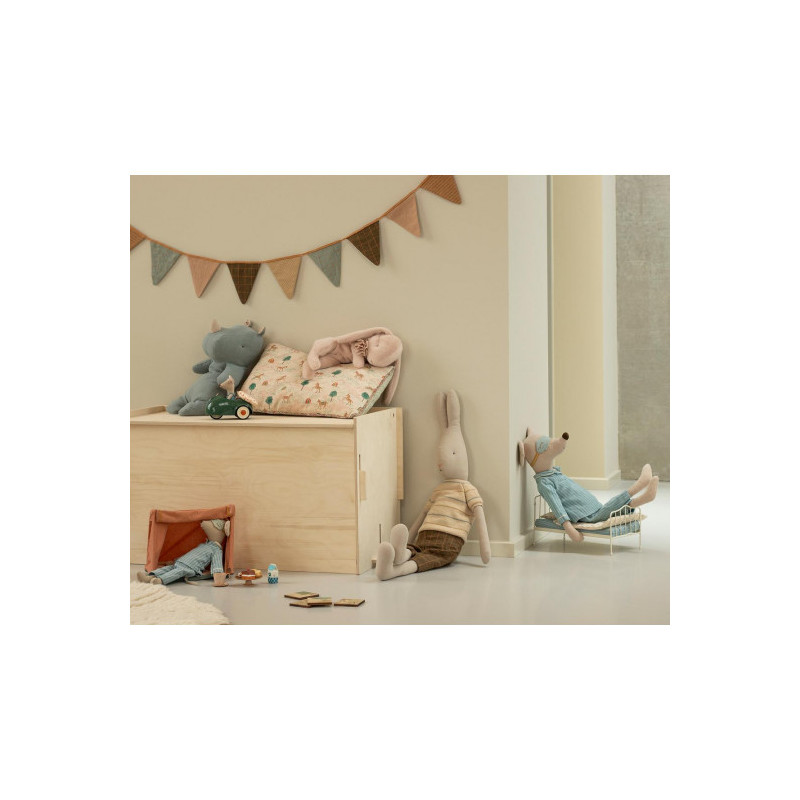 Maileg - Sleeping bunny plush, Small - Powder