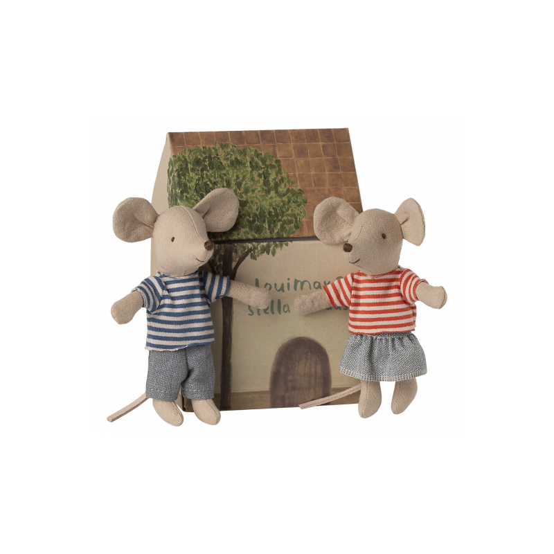 Maileg - LouiMax and Stella, Little brother and sister mice