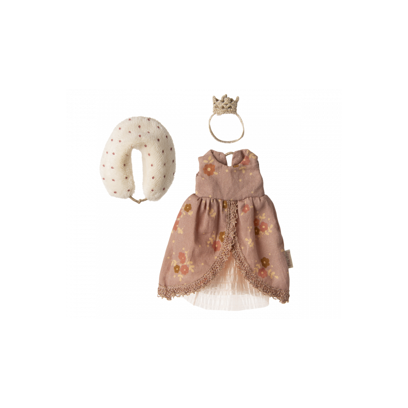 Maileg - Queen dress, Mum mouse