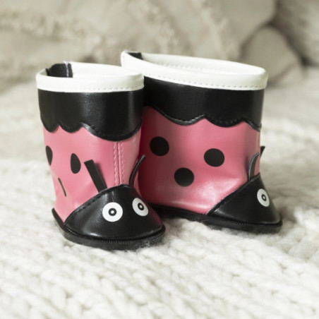 SKRÅLLAN - Stövlar Nyckelpigor, Rosa