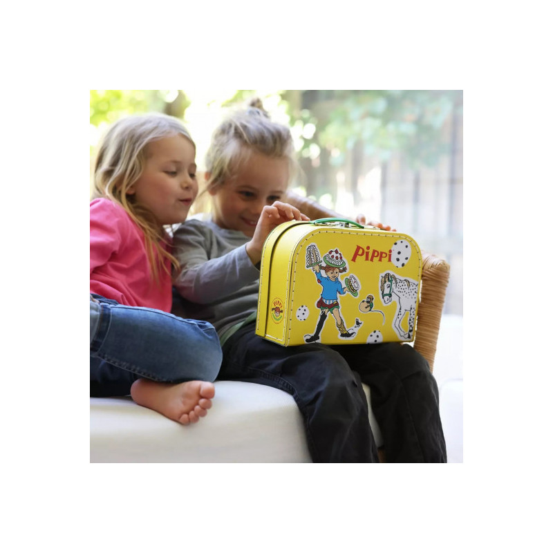 Pippi - Pippi Pappväska, 25 Cm, Gul