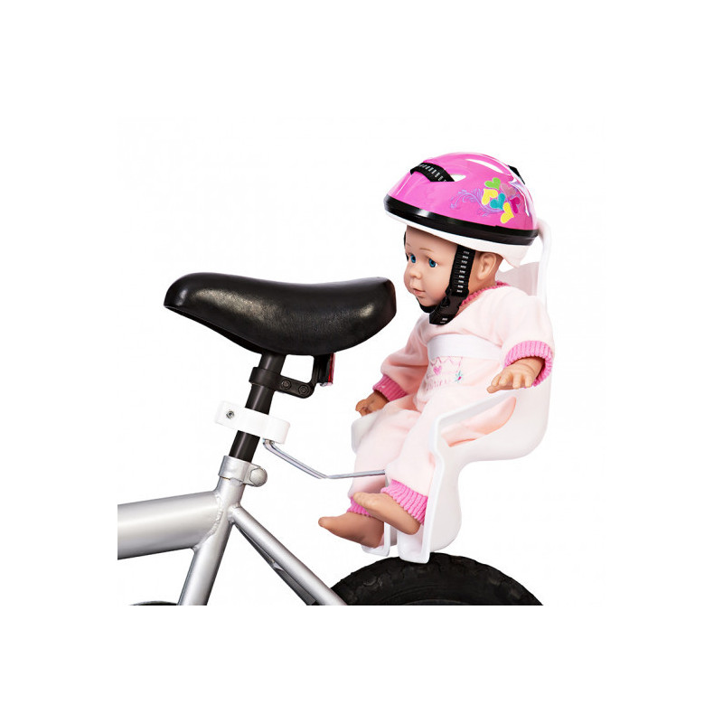 MaMaMeMo - Cykelsits till dockan, vit