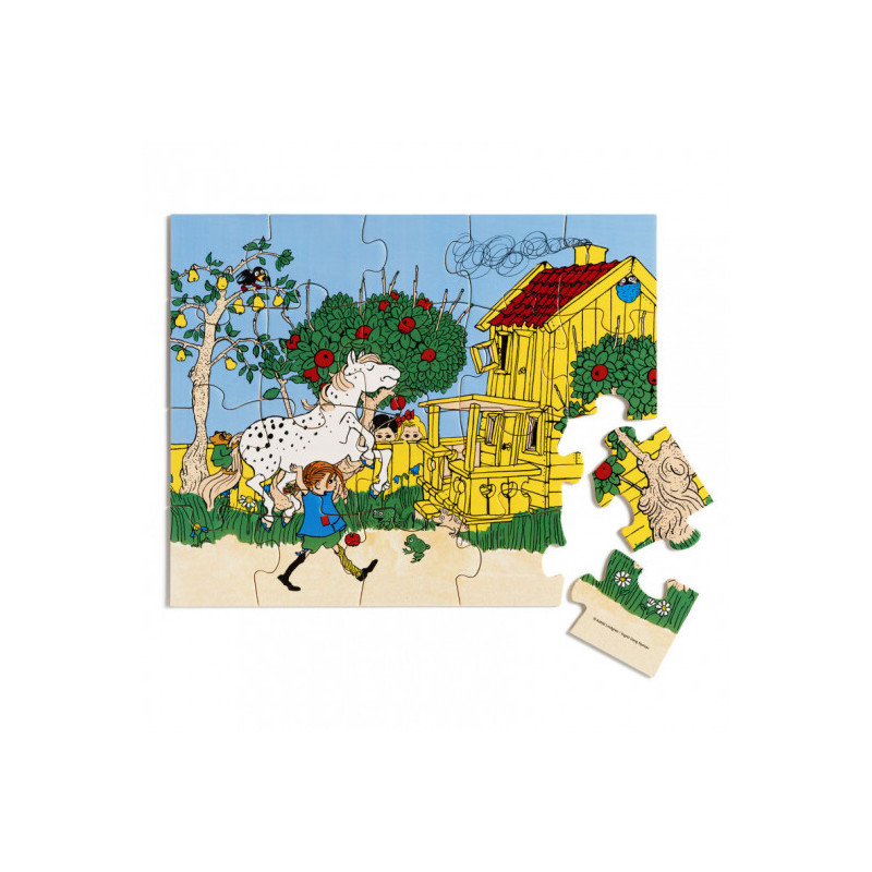 Pippi - Pippi Träpussel, 20 Bitar