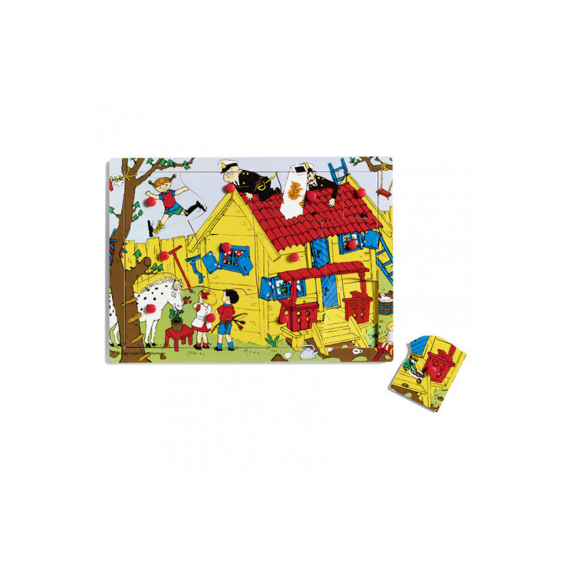 Pippi - Pippi Knoppussel Trä, 12 Bitar