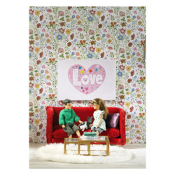 Lundby - Dockhusmöbler, Vardagsrum Röd