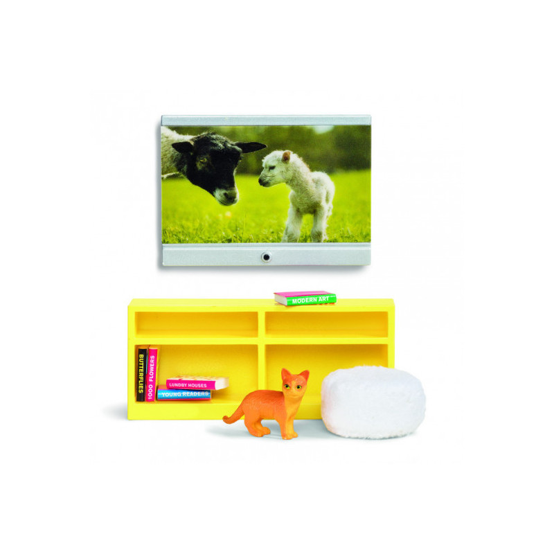 Lundby - Dockhustillbehör, Tv-Set