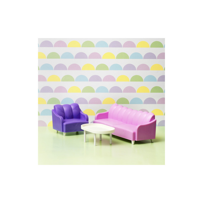 Lundby - Dockhusmöbler, Vardagsrumsset Basic