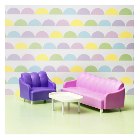 Lundby - Dockhusmöbler, Vardagsrumsset Basic