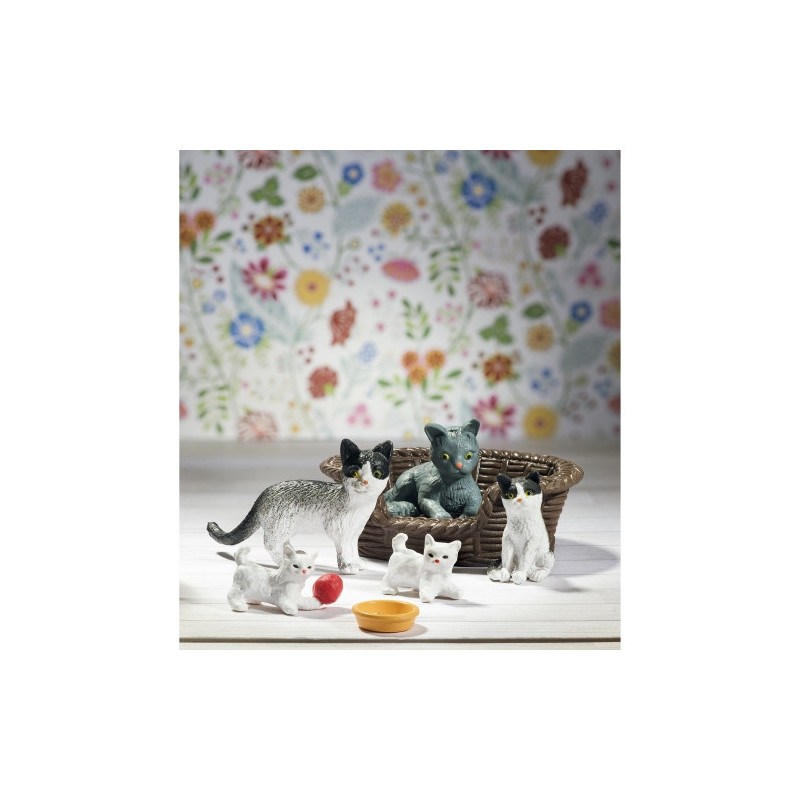 Lundby - Dockhustillbehör, Kattfamilj